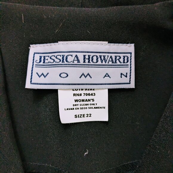 Vintage Jessica Howard Black & Light Pink Blazer Size 22 - Picture 3 of 3